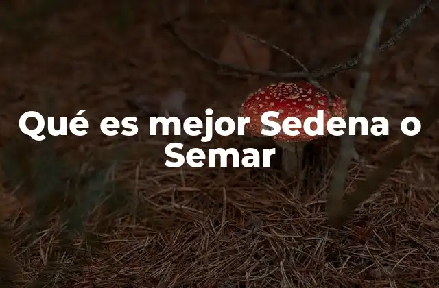 Qué es Mejor Sedena o Semar