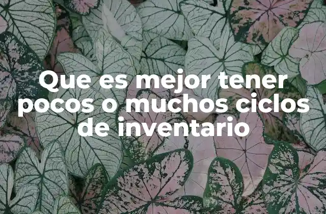 Factores que influyen en la frecuencia de rotación del inventario