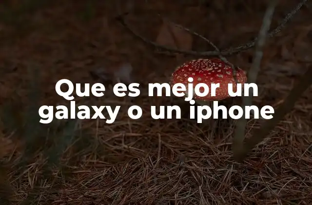 Que es Mejor un Galaxy o un Iphone