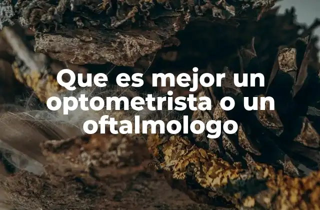 Que es Mejor un Optometrista o un Oftalmologo 2 Cuidado visual: diferencias entre profesionales