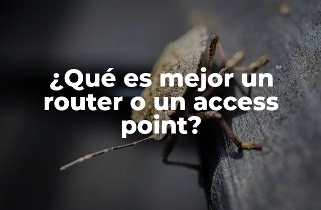 ¿qué es Mejor un Router o un Access Point?