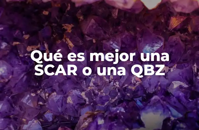 Características técnicas comparativas entre SCAR y QBZ
