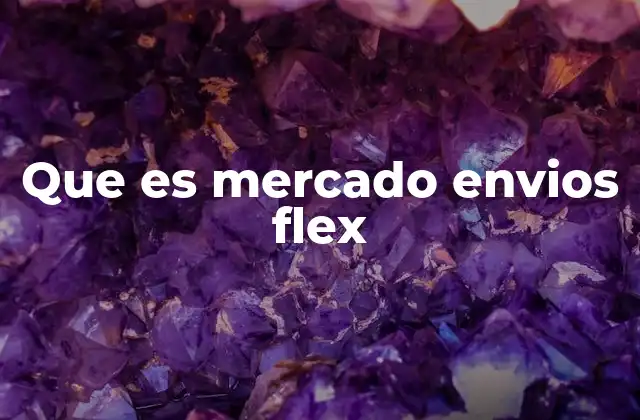 Que es Mercado Envios Flex