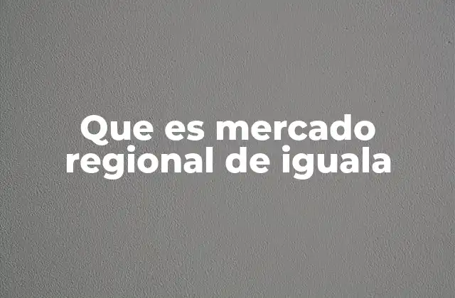 El Mercado Regional de Iguala: Un motor económico en el corazón de Guerrero
