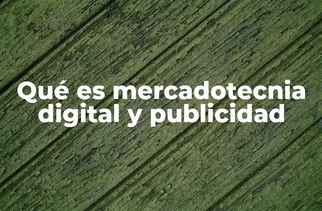 Qué es Mercadotecnia Digital y Publicidad