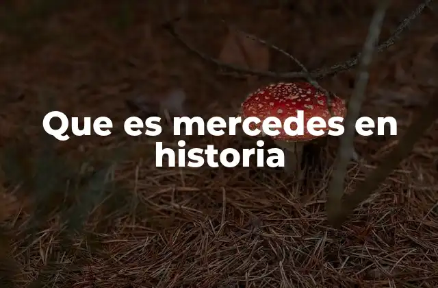 Que es Mercedes en Historia