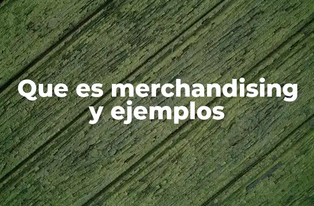 Que es Merchandising y Ejemplos