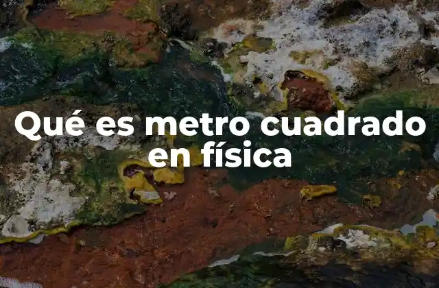 Qué es Metro Cuadrado en Física 2 La importancia del metro cuadrado en la descripción de fenómenos físicos