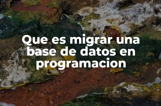 Que es Migrar una Base de Datos en Programacion 2 Cómo afecta la migración de bases de datos al desarrollo de software