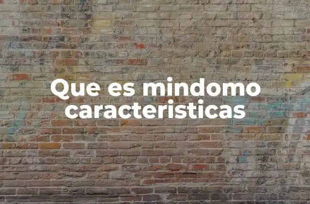 Que es Mindomo Caracteristicas