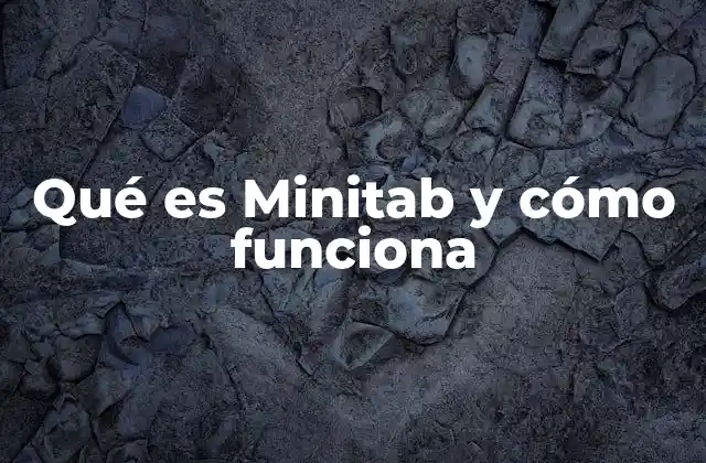 Qué es Minitab y Cómo Funciona 2 ¿Cómo se usa Minitab en el día a día?