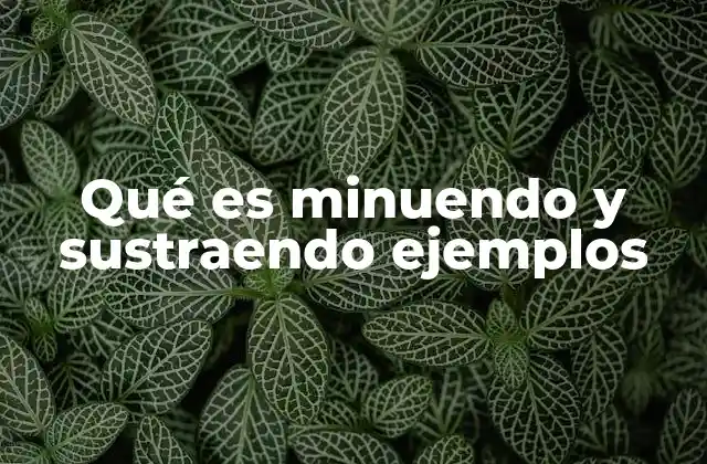 La importancia de entender los elementos de una resta