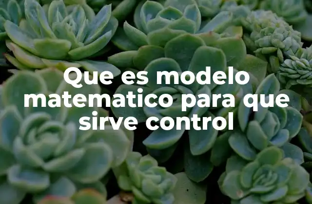 Aplicaciones del control en sistemas dinámicos