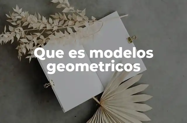 Que es Modelos Geometricos 2 La base matemática de las representaciones geométricas