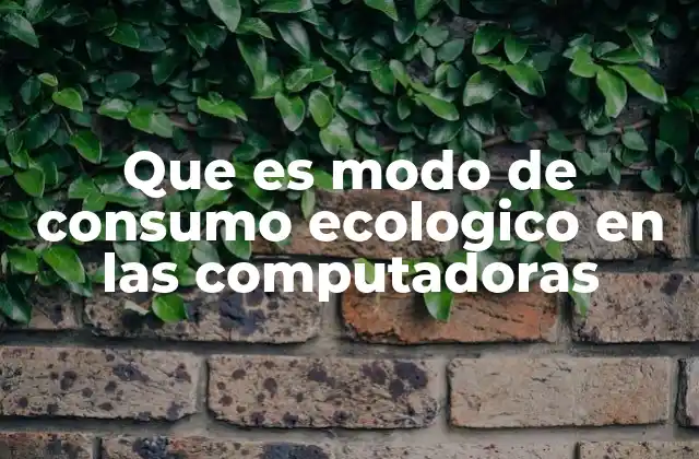 Cómo el modo ecológico influye en el rendimiento de la computadora