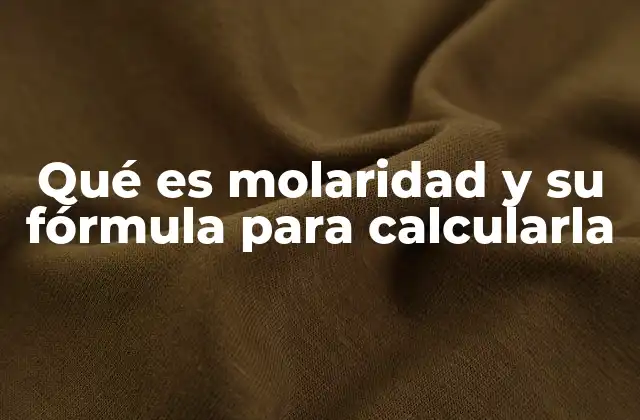 La importancia de la concentración en química