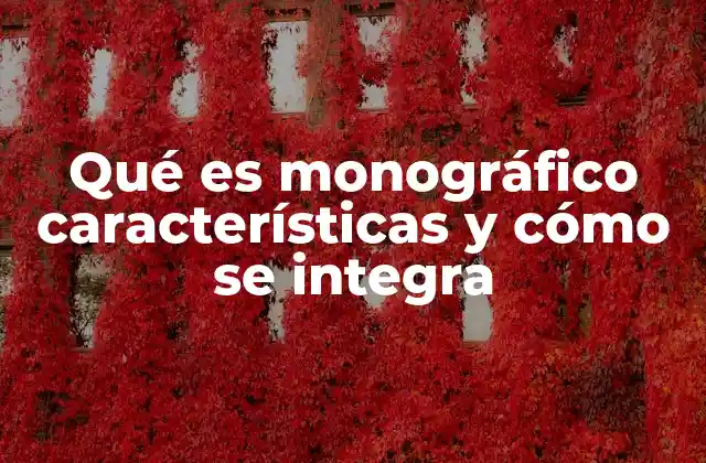 Qué es Monográfico Características y Cómo Se Integra 2 El uso del enfoque monográfico en la educación
