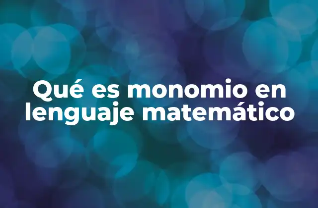 Características de los monomios y su importancia en álgebra