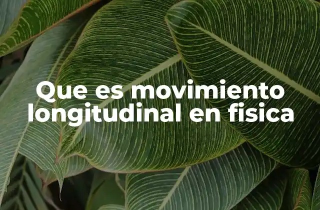 Cómo se diferencia el movimiento longitudinal del transversal