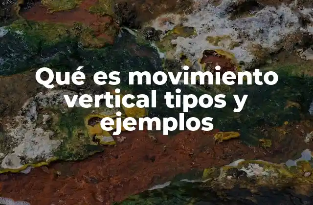 Qué es Movimiento Vertical Tipos y Ejemplos 2 Tipos de movimiento vertical