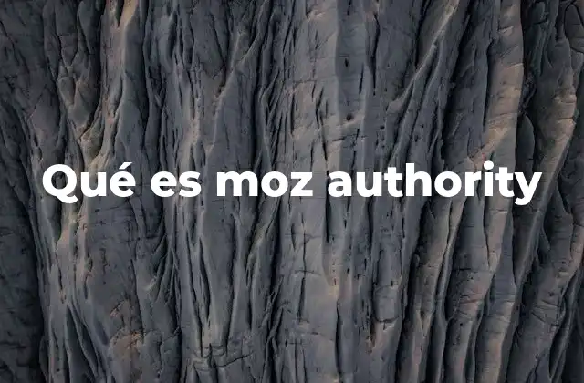 Qué es Moz Authority
