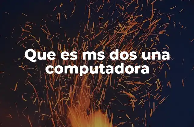 Que es Ms Dos una Computadora 2 El legado de MS-DOS en la evolución de los sistemas operativos