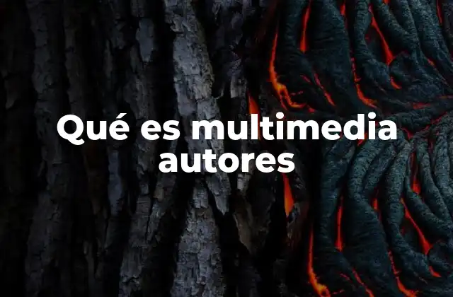 Qué es Multimedia Autores