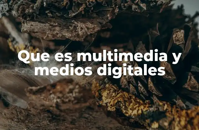 Que es Multimedia y Medios Digitales 2 La integración de tecnologías en la comunicación moderna