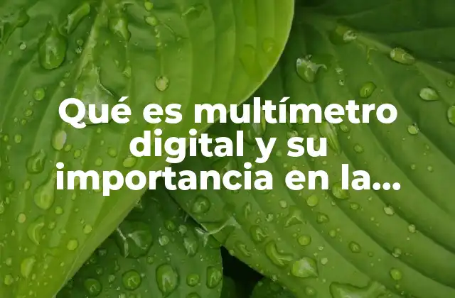 Qué es Multímetro Digital y Su Importancia en la Electricidad