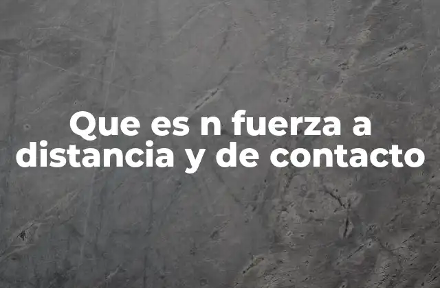 Las fuerzas en la interacción entre objetos