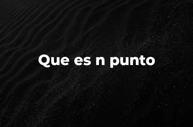 El rol del punto en la construcción de oraciones