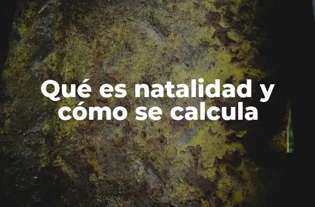 Qué es Natalidad y Cómo Se Calcula 2 Cómo la natalidad influye en el crecimiento poblacional