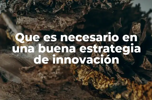 Los pilares fundamentales para construir un plan de innovación sólido