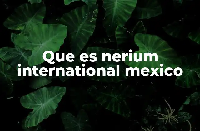 Que es Nerium International Mexico 2 El enfoque de Nerium International en el mercado mexicano