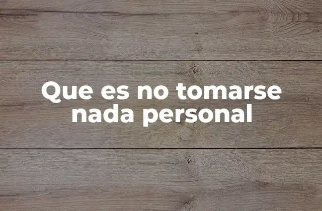 La importancia de no personalizar los eventos externos