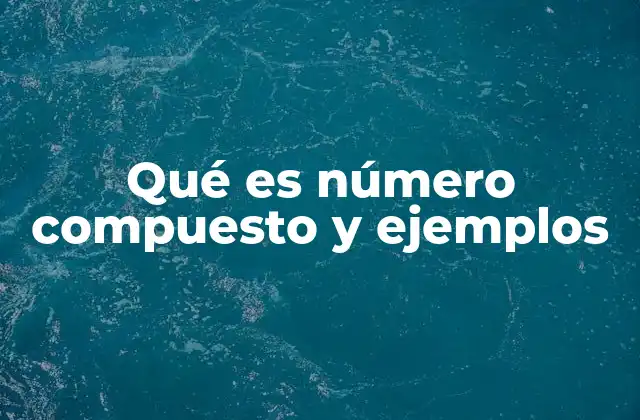 Diferencias entre números primos y compuestos