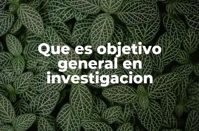 La importancia de los objetivos en el desarrollo de un proyecto de investigación