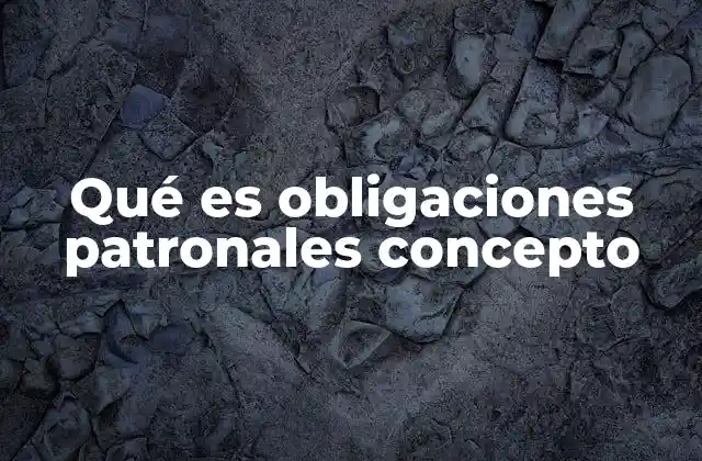 El rol del patrón en el sistema laboral