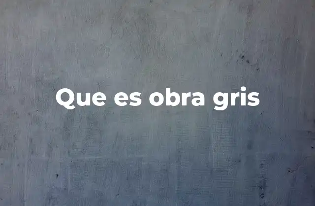 Que es Obra Gris 2 La importancia de una correcta ejecución de la obra gris