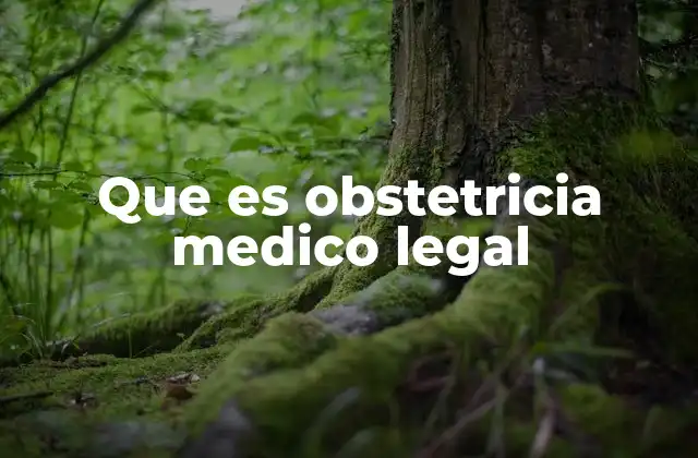 Que es Obstetricia Medico Legal