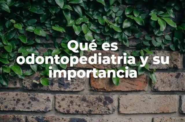 Qué es Odontopediatria y Su Importancia