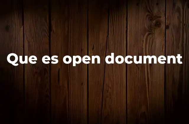 El impacto de Open Document en la ofimática moderna