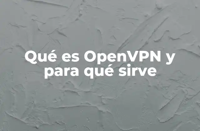 Qué es Openvpn y para Qué Sirve