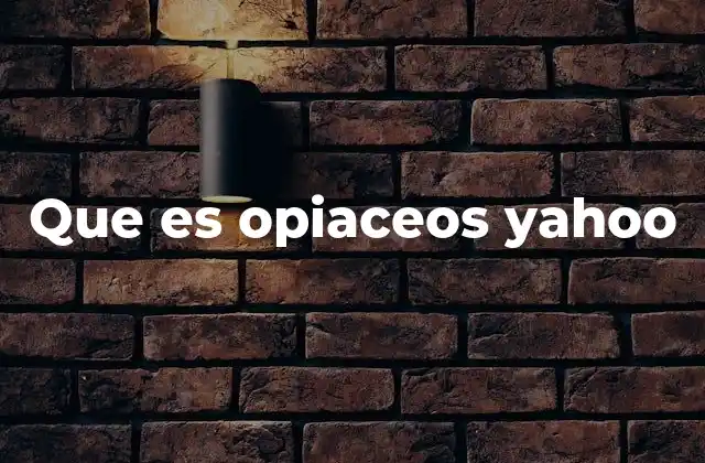 Que es Opiaceos Yahoo