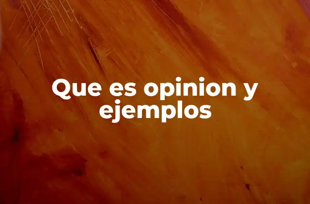 Que es Opinion y Ejemplos 2 La diferencia entre opinión, hecho y creencia