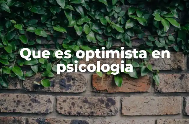 Que es Optimista en Psicologia 2 La diferencia entre visión positiva y realismo psicológico