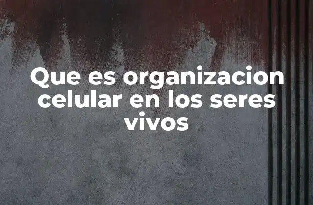 La base de la vida: cómo las células conforman a los organismos