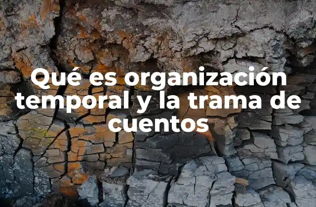 Qué es Organización Temporal y la Trama de Cuentos