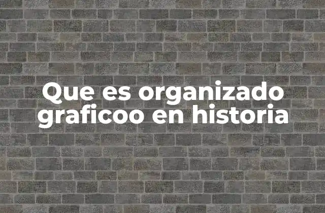 Que es Organizado Graficoo en Historia