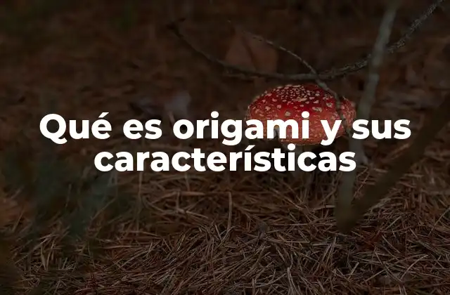 El arte del plegado: una introducción sin mencionar directamente el origami